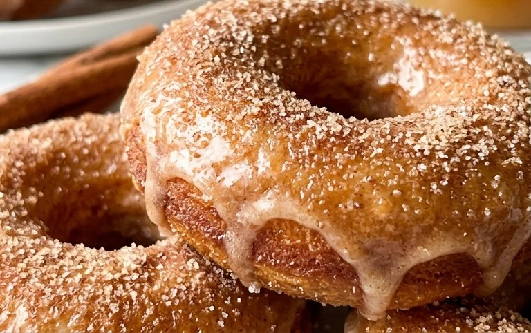 Apple Cider Sourdough Doughnuts