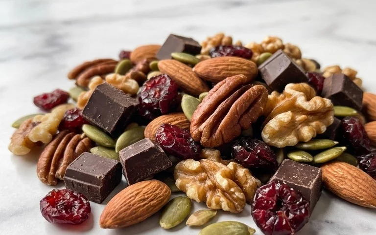Heart Healthy Dark Chocolate Trail Mix Recipe