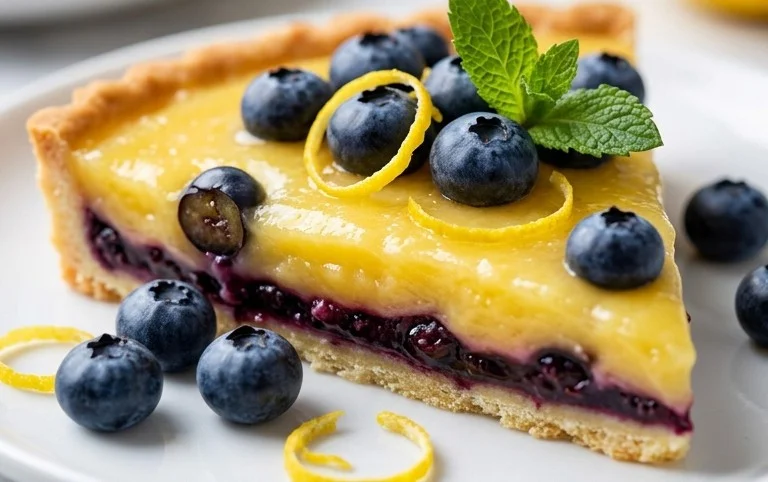 Blueberry–Lemon Curd Tart