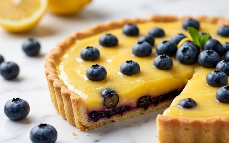 Blueberry Lemon Curd Tart Recipe – Delicious & Easy