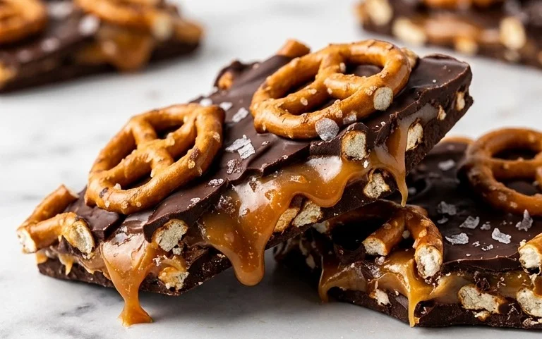 Salted Caramel Pretzel Bark – Easy Indulgent Treat