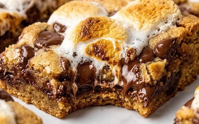 S'mores cookie bars