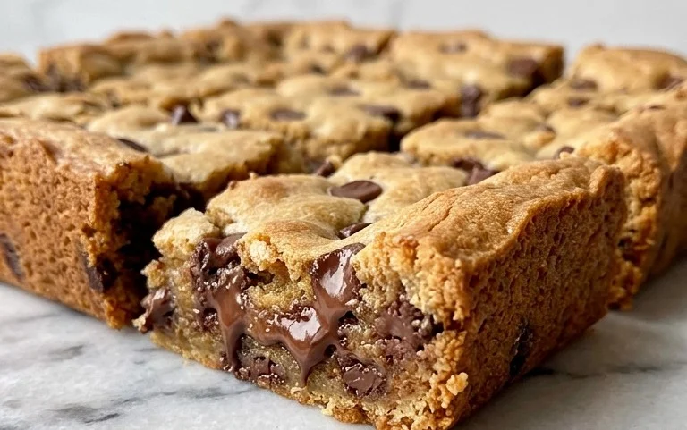 Easy Chocolate Chip Cookie Bars – Chewy & Gooey