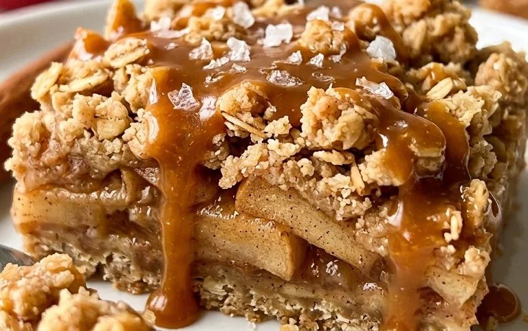 Salted Caramel Apple Pie Bars