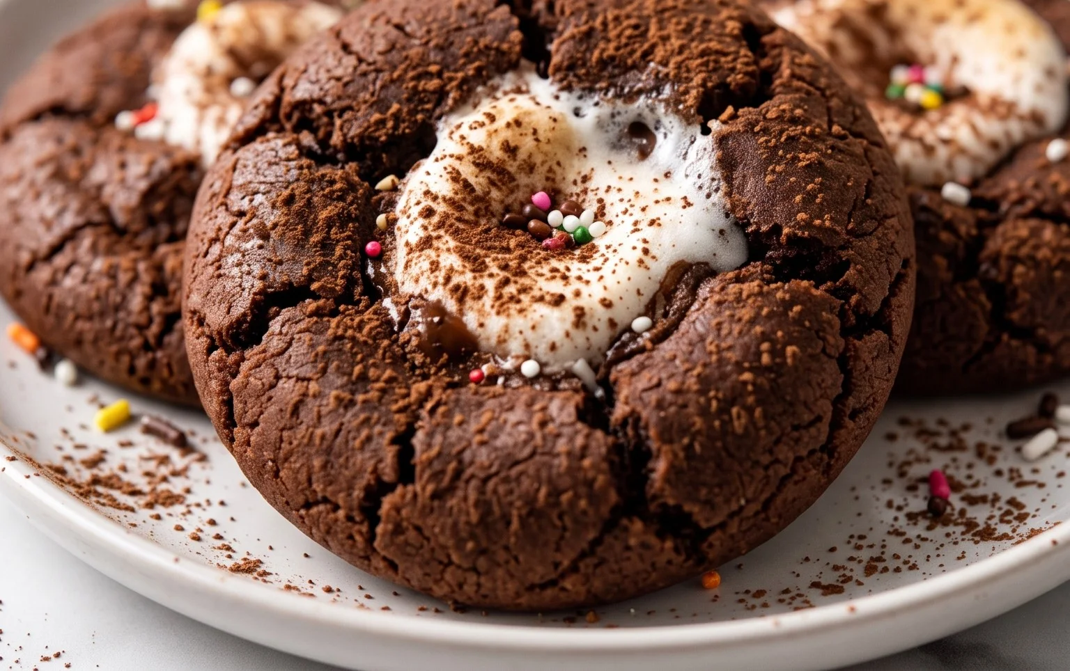 Marshmallow-Surprise Hot Cocoa Cookies